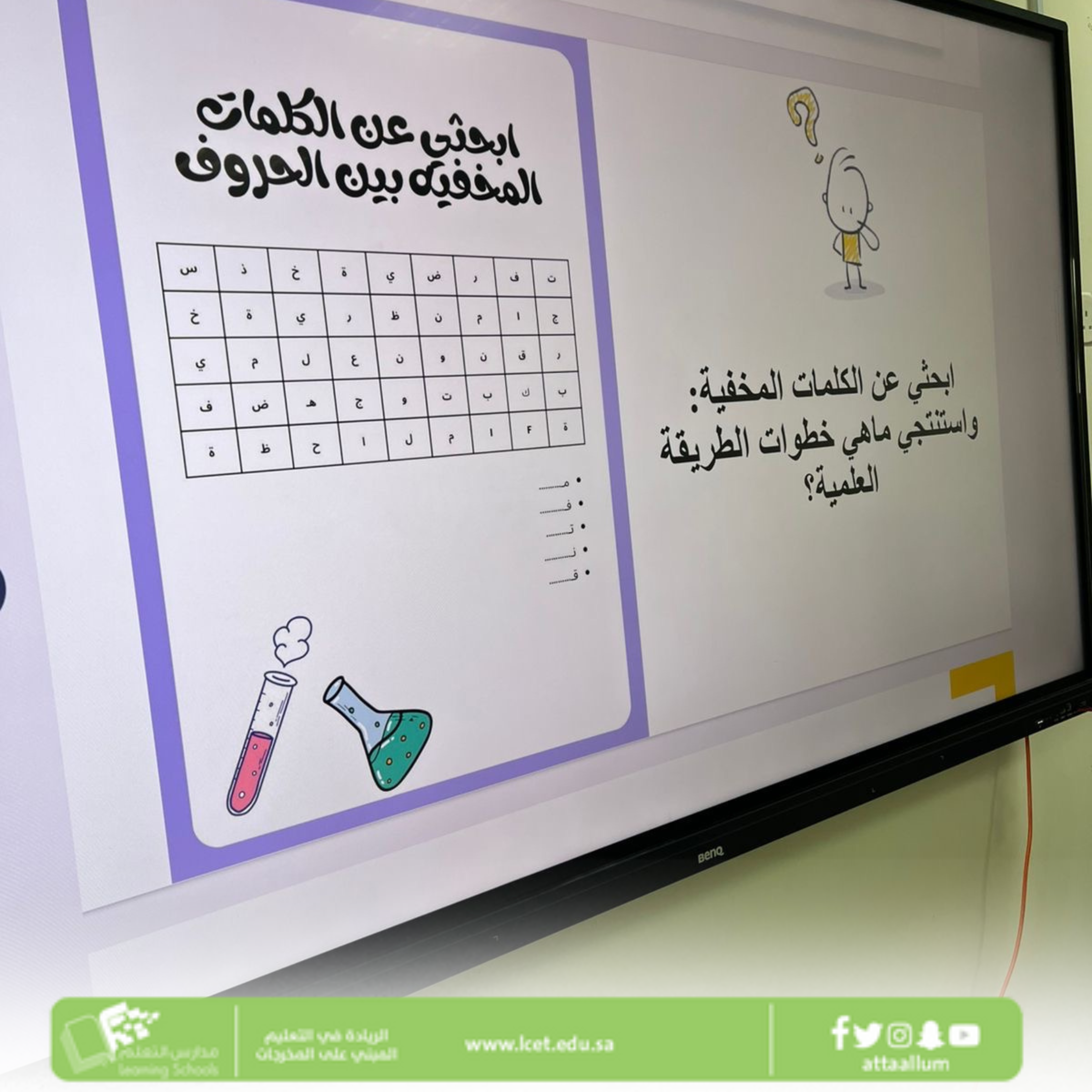 معلمات المرحلة الثانوية بمدارس التعلم يوظفن استراتيجيات تدريسية هادفة ومشوقة، تجعل التعلم أكثر متعة وتفاعلاً لطالباتنا 💡📚
